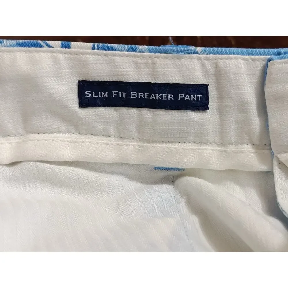 Vineyard Vines Men’s Pants Sailbot All Over Print Blue Size 28x32